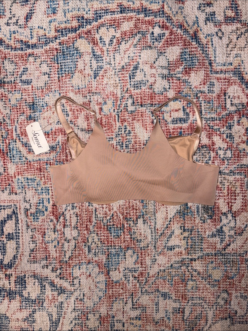 Soma Vanishing 360 Unlined Perfect Front Close Bra in Soft Tan SZ 32B NWT - Picture 4 of 5